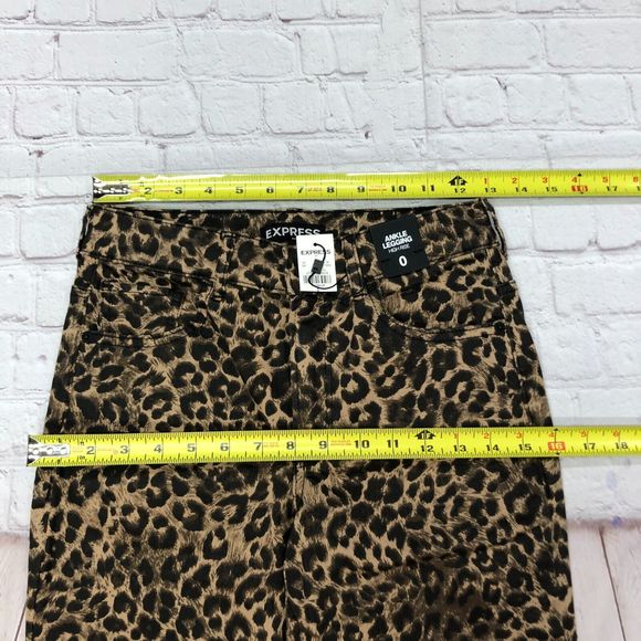 NWT Express Women High Rise Ankle Legging Pants Size 0 Animal Prints M103 -5 - Picture 2 of 16